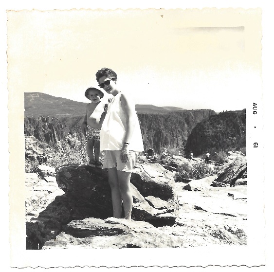 The author's grandmother, Dotty Zeilman at the South Rim of the Black Canyon in 1961. Photo: Zeilman family collection. 
